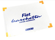 180 page Owners Manual / Handbook Fiat Barchetta 2000-2003 pages New Genuine