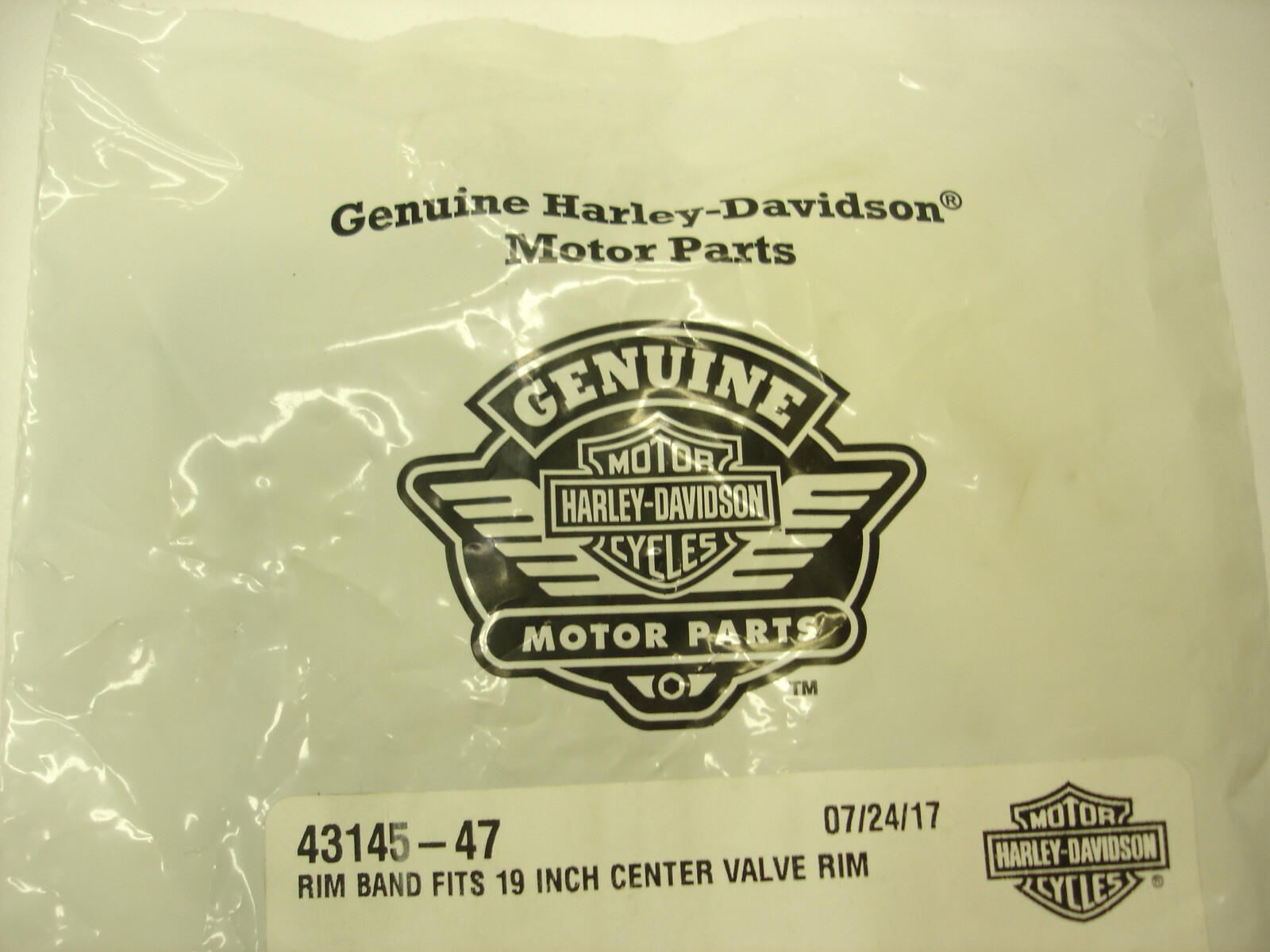 Harley Davidson Rim Band Fits 19 Inch Center Valve Rims 43145 7 for