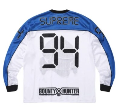 Supreme x Bounty Hunter Mesh Moto Jersey White Small | eBay