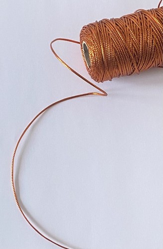 Macrame Cord Rope 1.5 mm Solid Gold/ Silver Metallic - Craft String 10/20 m - Picture 2 of 10