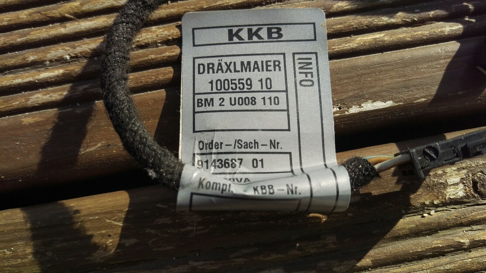 Genuine BMW X5 E70 Wiring Harness Wire Plug 9143650 for sale  