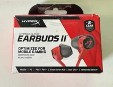 HyperX HX-HSCEB-RD Cloud gaming Earbuds with mic | NEW OPEN BOX
