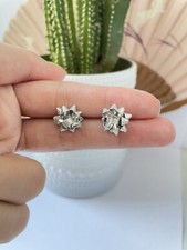 Christmas Earrings Stud For Holiday Bow Earrings In White Jewelry Festive Pretty