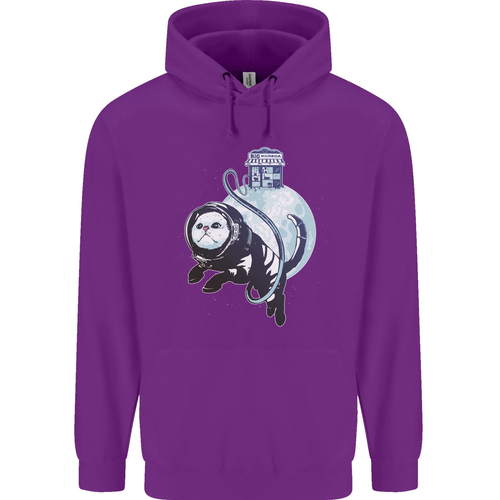 Space Astronaut Cat Funny Childrens Kids Hoodie - Picture 86 of 88