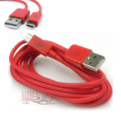 100X 6FT MICRO USB DATA SYNC CHARGER CABLE RED NOKIA LUMIA 1020 LG OPTIMUS G G2