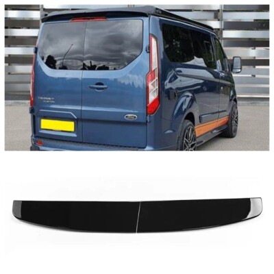 NEW Rear Twin Barn Door Roof Spoiler For Ford Transit Custom 2012-2020 Black