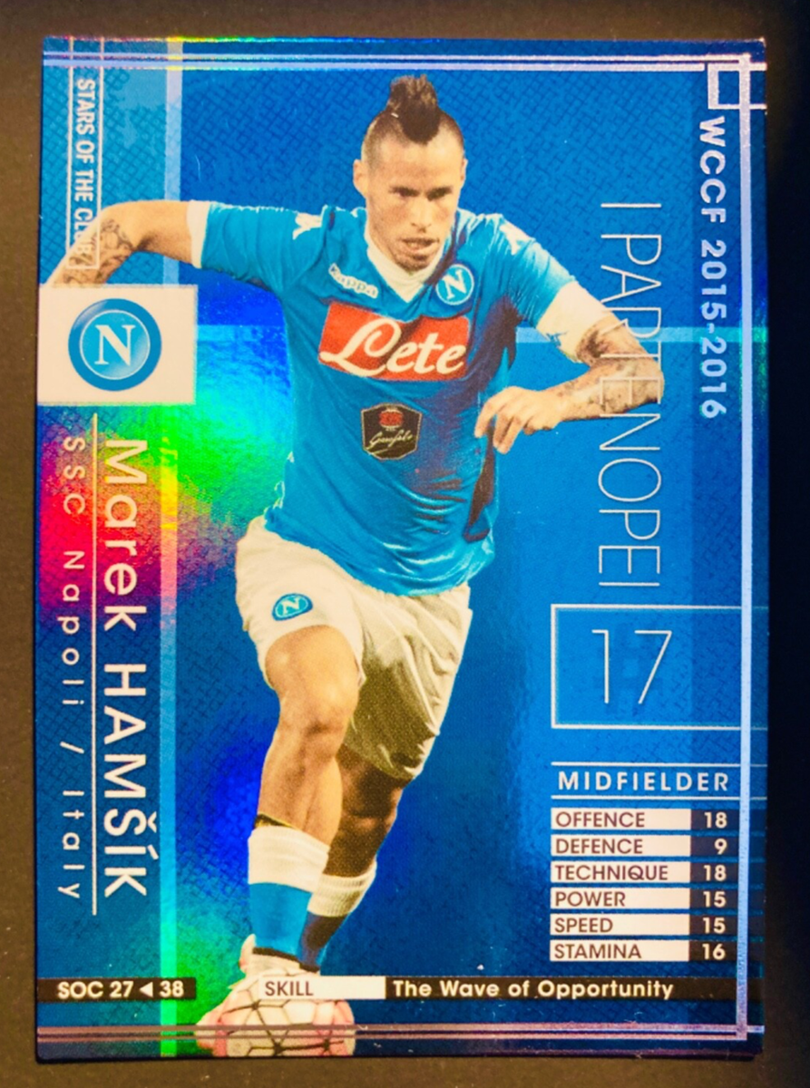 2015-16 Panini WCCF Stars of Club SOC 27 Marek Hamsik SSC Napoli