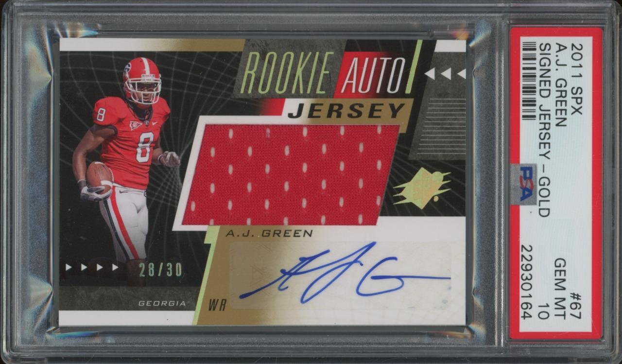 AJ Green Spx #67 Signed Jersey-Gold