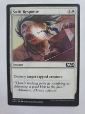 MTG Magic The Gathering Card Swift Response Instant White M21