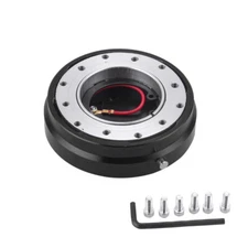 Thin 6 Hole Steering Wheel Quick Release Hub Adapter Snap Off Boss Kit Universal