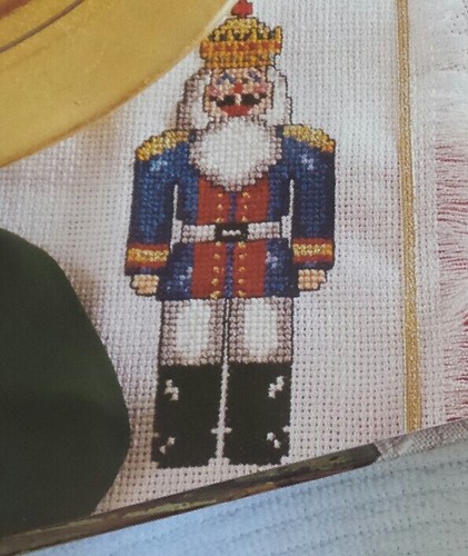 Cross Stitch Christmas NUTCRACKER PARADE Four Styles Holiday Red Gold Blue Green - Picture 5 of 11
