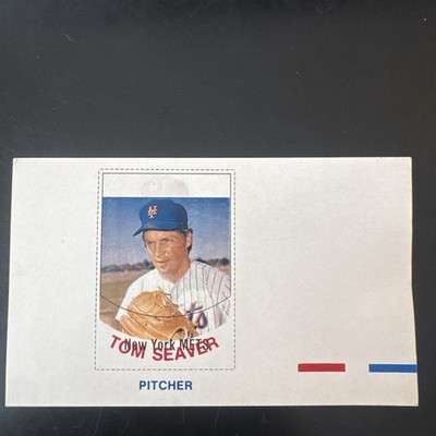 1977 Hostess #7 Tom Seaver RARE Printer s Proof Test Print Registration Marks