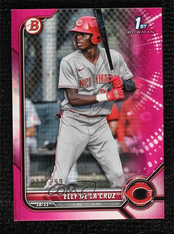 2022 Bowman Prospects Fuchsia Border 277/299 Elly De La Cruz #BP-50 1bk5