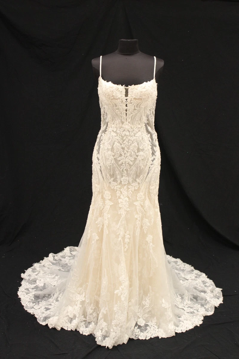 chinese dress ladies Vintage Large Flower Lace Wedding Dress – Brydealo main image 1