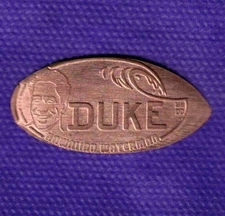 HAWAII Olympic Medalist DUKE KAHANAMOKU Elongated Pressed Copper Penny