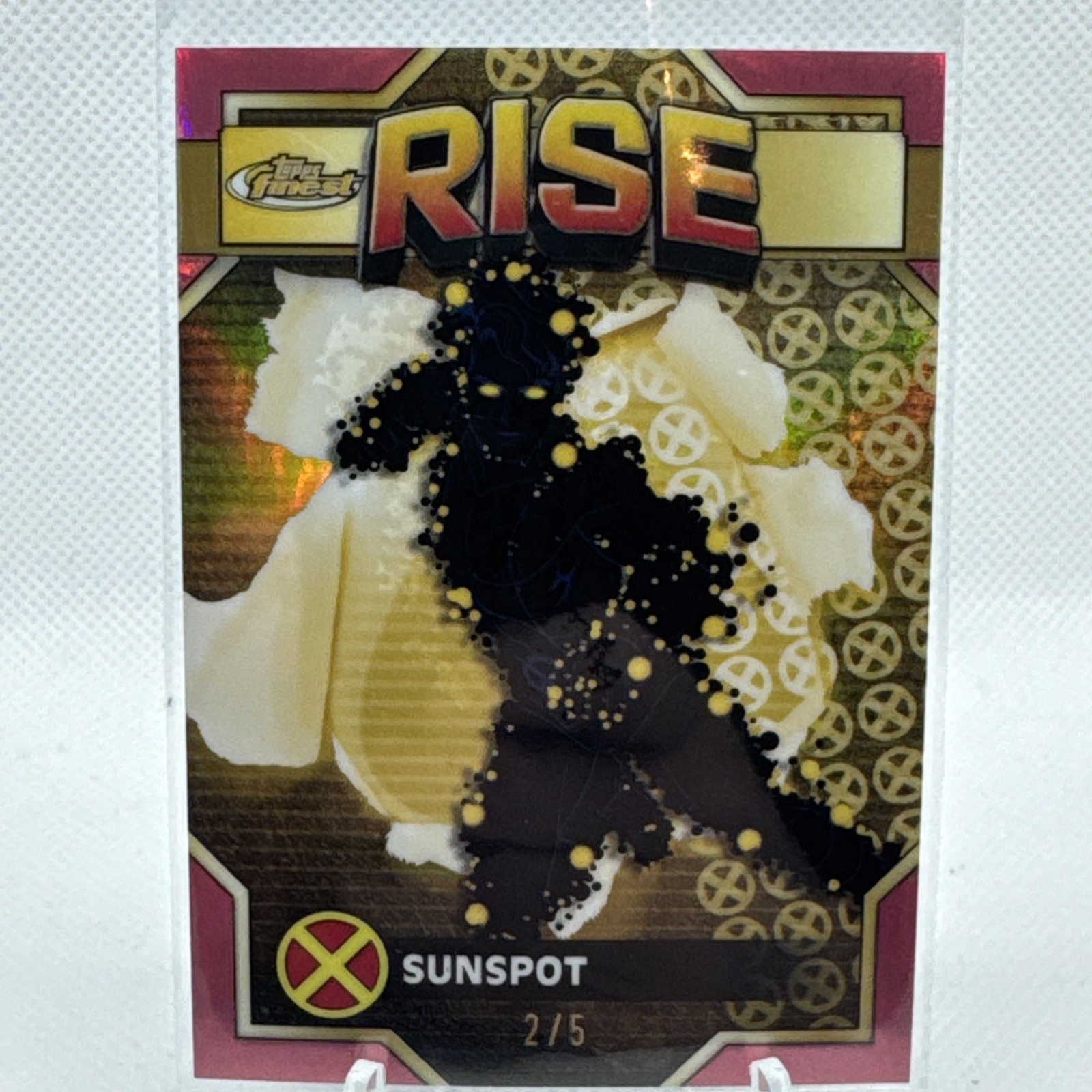 RARE!  Topps Finest X-Men '97 - Rise - Sunspot - #82 - #2/5