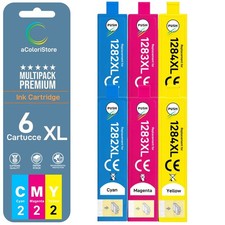 6  Cartucce per Epson Stylus Office BX305F SX235W SX230 1282 1283 1284 Colori