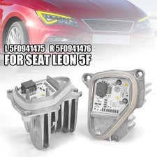 Módulo de luz LED amarillo izquierdo derecho ojo de ángel para Seat Leon MK3 5F 2013-2016