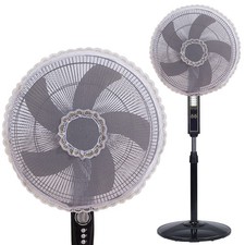 2 Pack Summer Fan Safety Protection Cover, Round Electric Fan Guard Dust Cove...