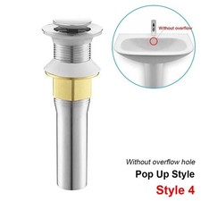 Bathroom Sink Drain Stopper Pop Up Strainer Basket Plug Basin Filter Silver