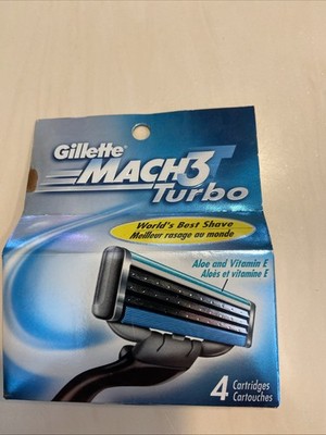 GILLETTE MACH3 TURBO Razor 4 Pack