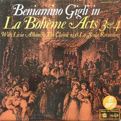 Puccini - La Bohème Acts 3 & 4 - The Classic 1938 La Scala Recording, LP, (Vinyl
