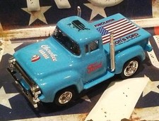 PERSONALIZADO SLOT CAR 56 FORD F-100 EE. UU. PICKUP AZUL CIELO NUEVO/TJET/AW/HO