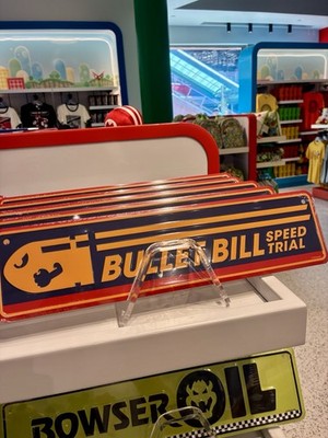 Universal Studios Super Nintendo World Mario Bullet Bill Speed Trial Tin Sign