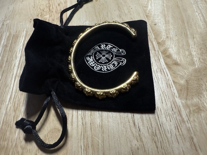 Chrome Hearts Authentic 22k Gold Crass Bangle Men's 04a2e779dfd1e59c1847958