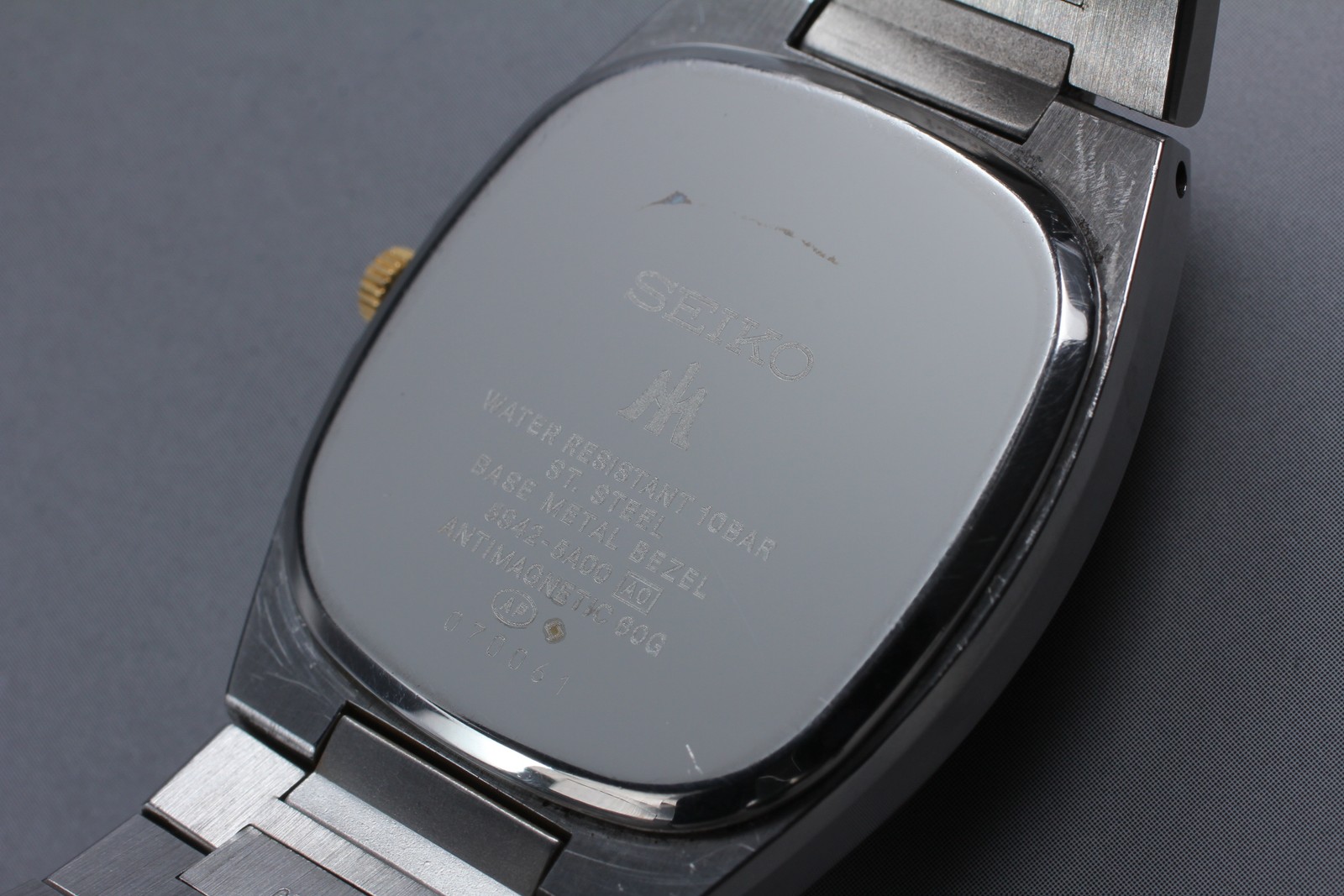 Rare Vintage 1990 Exc+5 Seiko Majesta 5S42-5A00 Date Gold Qz Mens Watch JAPAN image 5