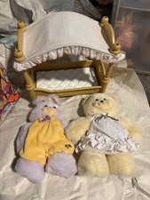 Fisher Price 1998 Vintage Briarberry Set, Furniture And Bears With Accessories
