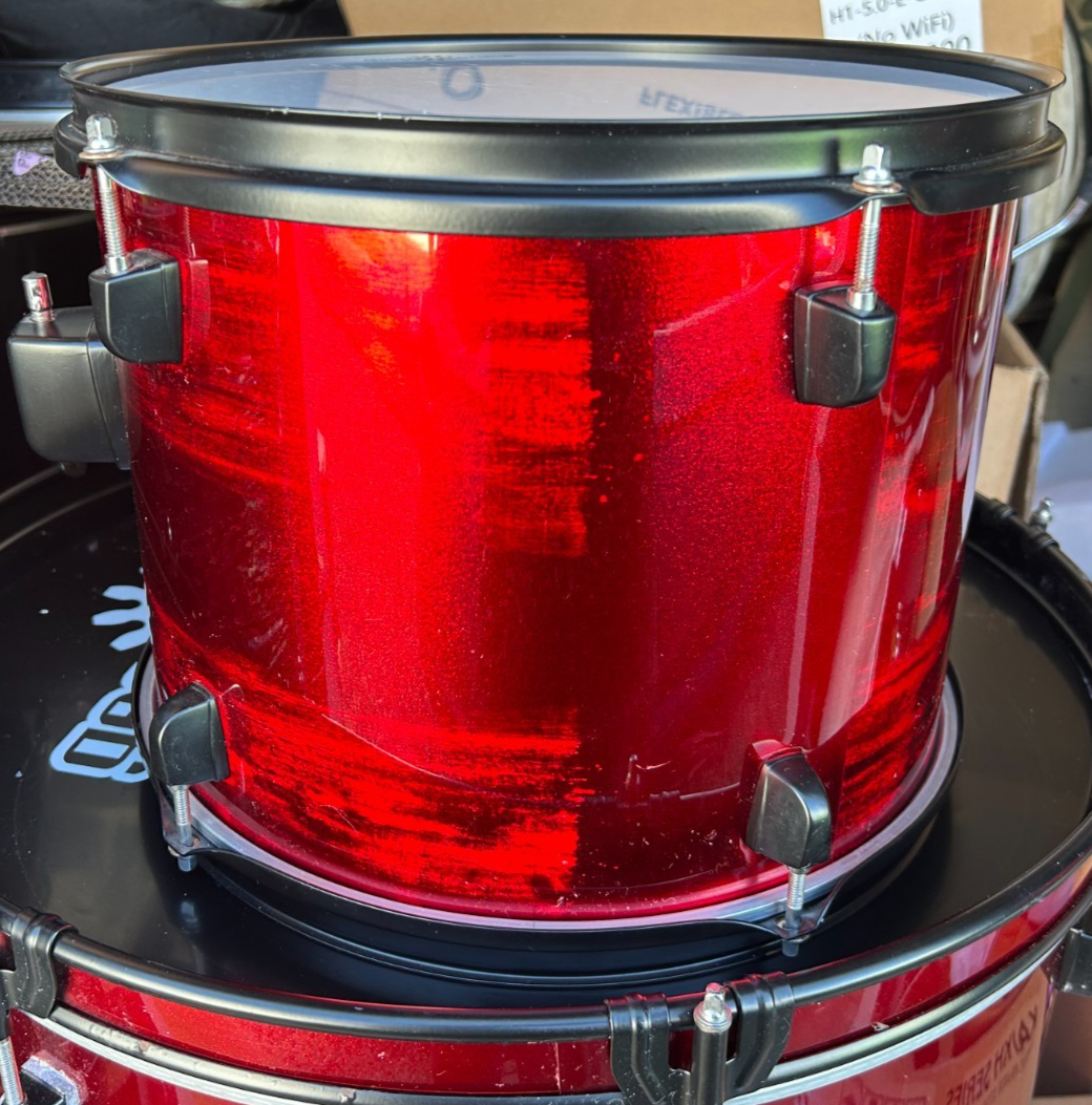 Gear4music 13'' x 10'' Tom Drum Wood Shell- Red photo 3