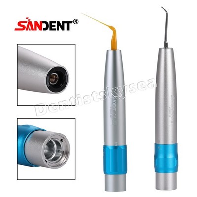 Dental Fiber Optic Air Scaler Handpiece Sonic L 3Pcs Tip fit KaV SONICflex Type