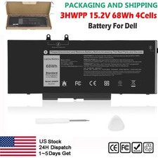 Battery For Dell Latitude 5401 5501 3HWPP 10X1J N2NLL 1VY7F 68WH  A High Quality  