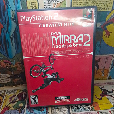 Acclaim Dave Mirra Freestyle BMX 2 PS2 Greatest Hits Manual Multiplayer T 2001