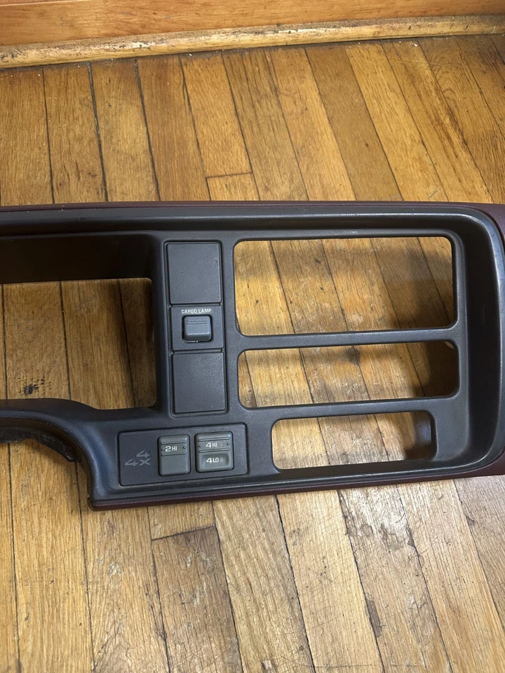 OEM 1995-1999 CHEVY SILVERADO TAHOE GMC VENTILACIÓN TABLERO MOLDURA BISEL BORGOÑA Foto 3 de 4