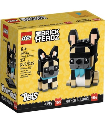 Lego Brick Headz Pets 'French Bulldog' Frenchie 40544 - NIB Sealed Retired Set