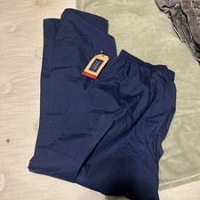 Cherokee Workwear 4000 Blue Scrub Pants Xl Tall Classic Fit Cotton Elastic Waist