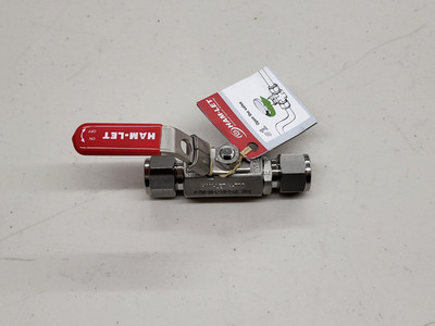 New Ham-Let H-700-SS-L-1/2-T-LD Compression Locking Handle Ball Valve, 1/2''  E3