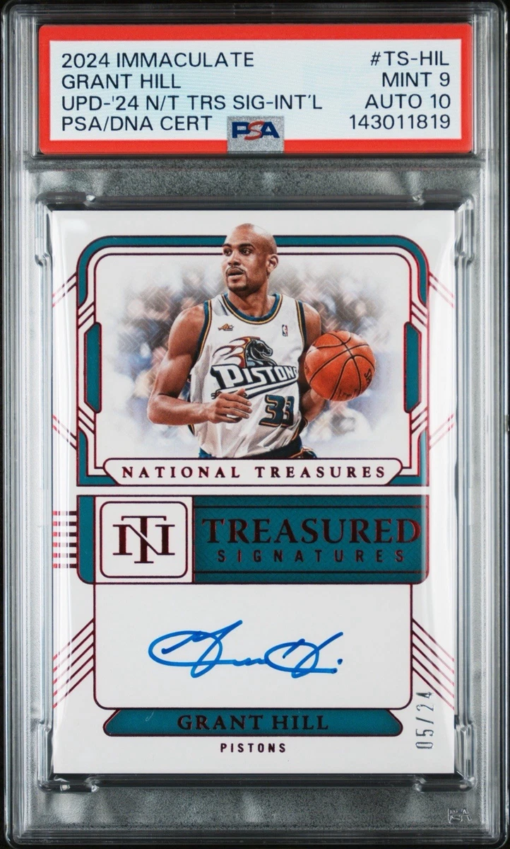 Panini Grant Hill Basketball Original Autographed Sports Trading