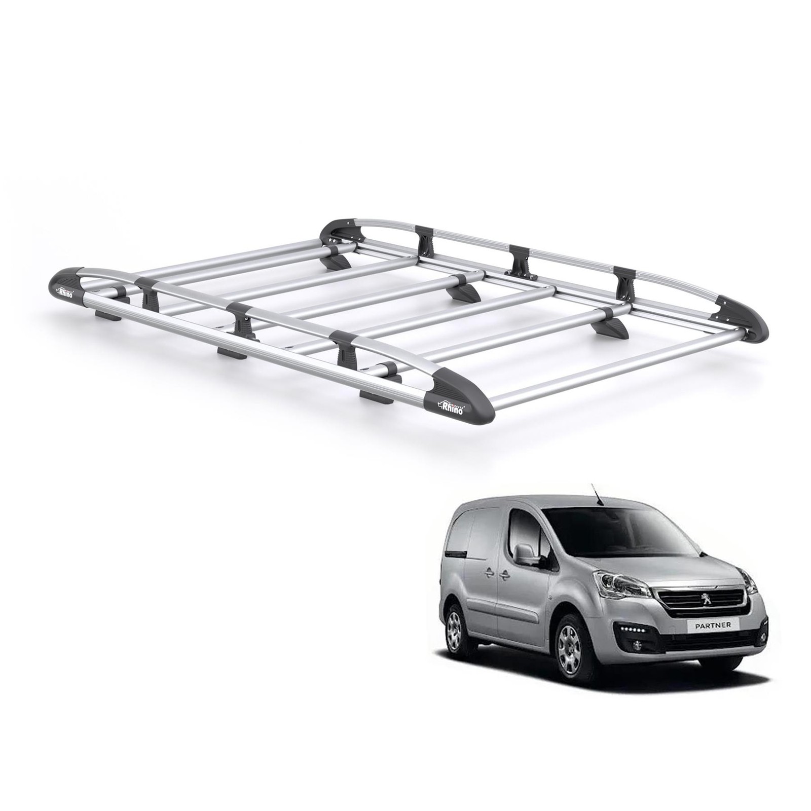 Peugeot Partner Roof Rack for 2008-2018 L1 [Tailgate] Rhino KammRack