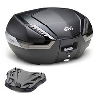 Givi V47NNT Bauletto 47LT Mit Halteplatte Suzuki Gladius 650 2009-2011 Schwarz