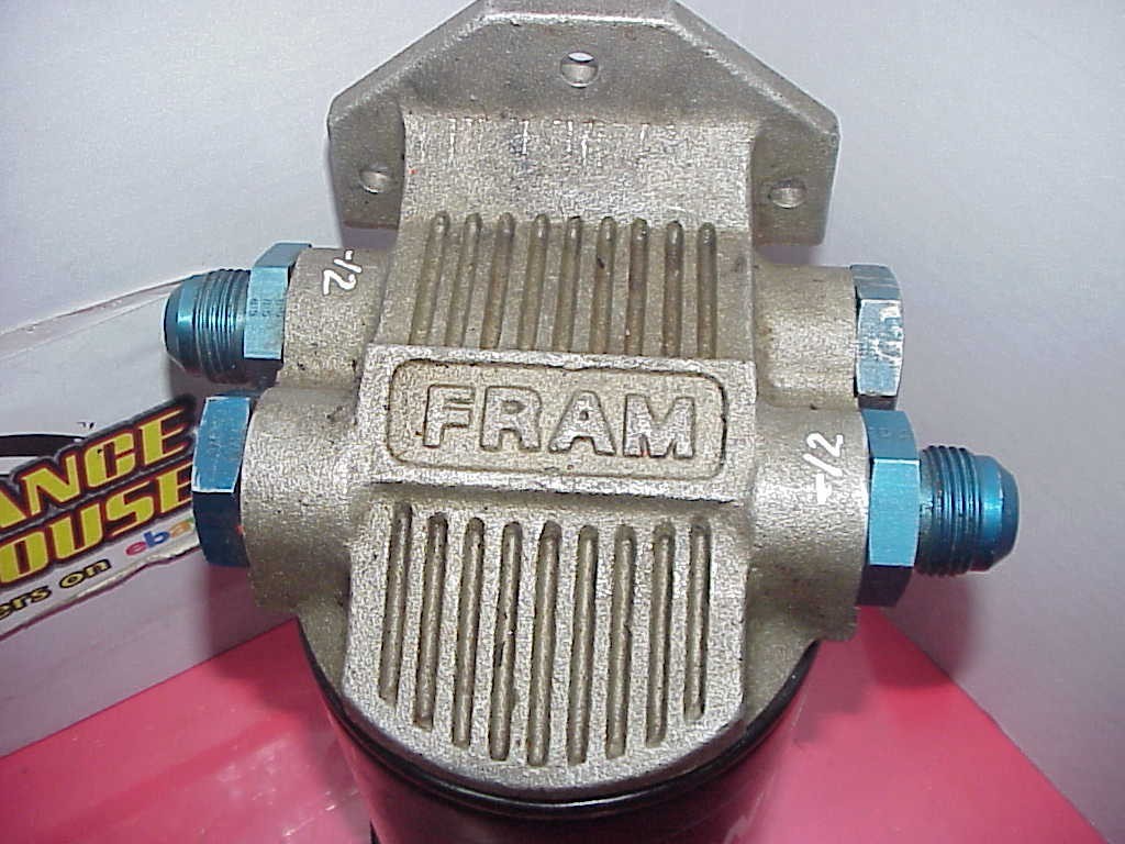 Fram Aluminum Remote Oil Filter Mount with Wix 51222R Oil Filter NASCAR ...