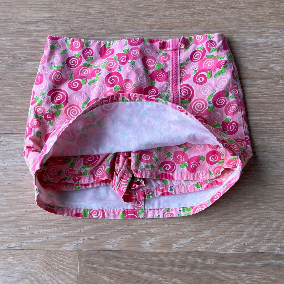 Lilly Pulitzer Y2K Rosa Caracol Rolls Royce Rosa Skort Vintage Etiqueta Blanca talla 8 Foto 3 de 4