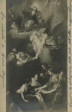 Pala dell'altare maggiore di Pergine. Titolo originale manoscritto ai lati