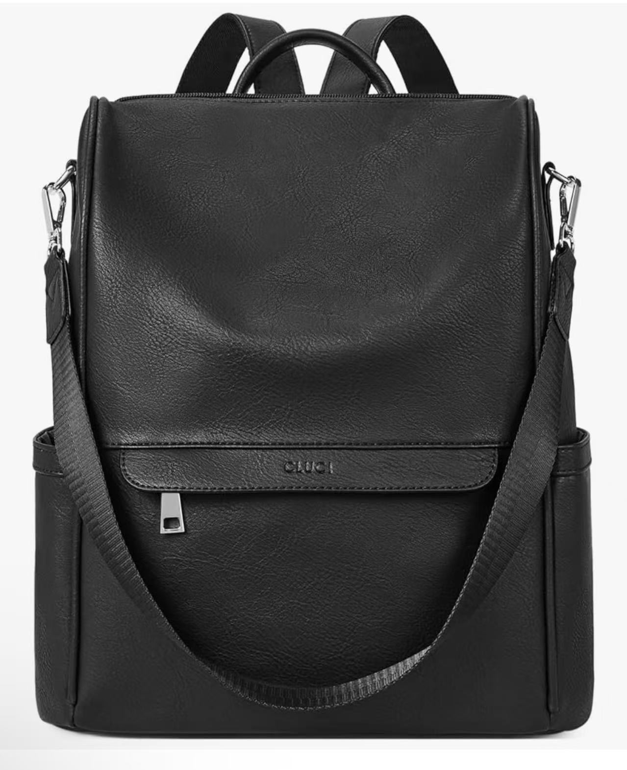 CLUCI Womens Backpack Purse PU Leather Anti-theft Large Fashion Designer Travel