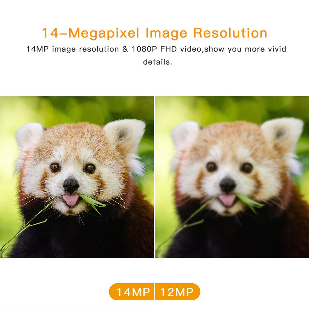 2X Campark 14MP Trail Camera 1080P Hunting Wildlife Game Spy 3PIR Night Vision