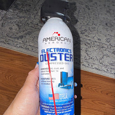 American Aerosol Electronics Duster Compressed Gas w/ Trigger Handle, 10 oz