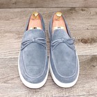 *NEW* $355 Allen Edmonds SANTA ROSA Loafer 9 D Denim Suede * with new Trees — photo 2