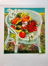 Athos Faccincani litografia su carta 80 X 60